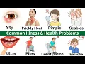 Common Illnesses and Health Problems Vocabulary in English Disease Names Vocabulary