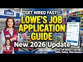 Lowe s Job Application Guide-New 2026 Update