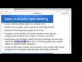 Data types and type checking