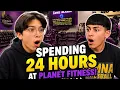 Spending 24 hours at Planet Fitness Feat Caleb