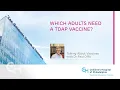 Which Adults Need a Tdap Vaccine