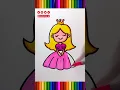 how to coloring queen drawing