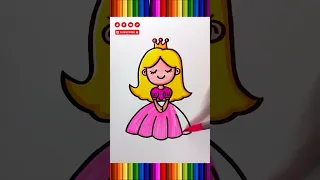how to coloring queen drawing