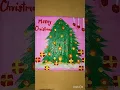 Christmas Tree Mini Painting Mini canvas tutorial