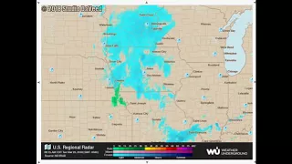 2018 March Iowa Midwest Weather Radar Time Lapse Wunderground