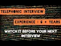 Java Developer Telephonic Interview - 10