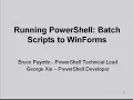 Lang NET 2006 - Running PowerShell Batch Scripts to WinForms