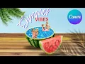 Creating a Summer Vibes Poster in Canva Step-by-Step Tutorial
