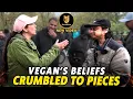 Moslim ontmaskert veganist met open blik | Mansur | Speakers Corner