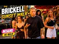 Brickell Miami at Sunset Golden Hour 4K Walk