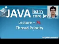 Thread Priority in Java Set MIN - PRIORITY MAX