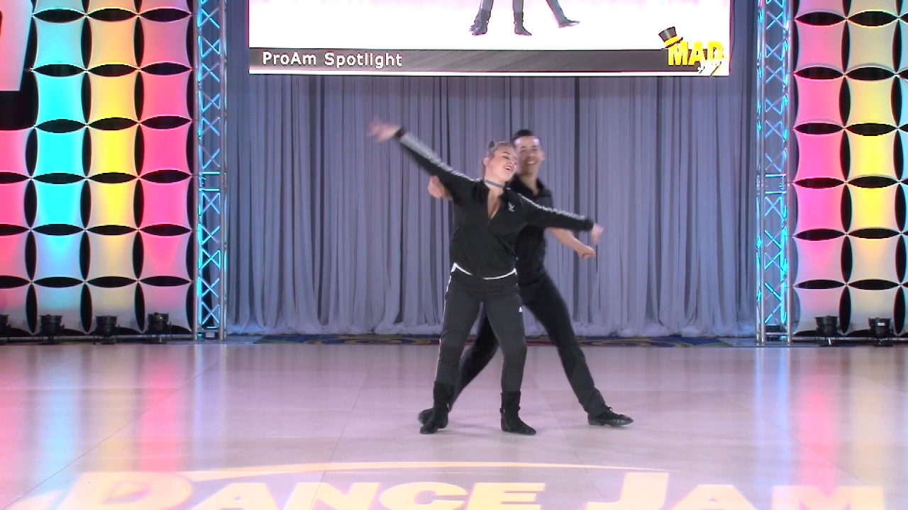 MADjam 2017 Pro Am Spotlight Follower Brooklyn Lanham with Hugo Miguez