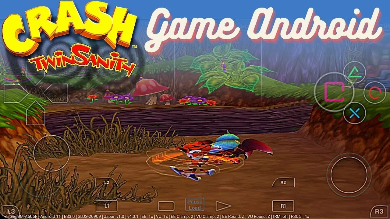 Play Crash Twinsanity PS2 Emulator - Damon PS2 PRO - Crash Twinsanity Android Gameplay 2021