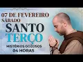 Lagu TERÇO DE HOJE - 07/02/2026 - SABÁDO : MISTÉRIOS GOZOSOS - 04 HORAS