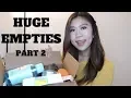 HUGE EMPTIES BEAUTY HAUL REVIEW Farmacy A Pieu L Occitane L Oreal and more Part 2