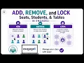 How to Add Remove and Lock Seats Students and Tables in Engageli