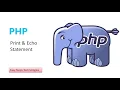 Print Echo Statement in php Complate PHP Tutorials 2023