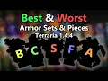 What Are The Best Worst Armors In Terraria Terraria 1 4 4 Tier List