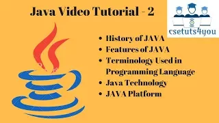 Java Tutorials - 2 Basic Concept of Java Part