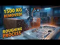 Three-Axis CNC Milling Working Process Roughing Stage