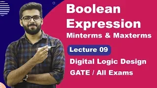 Boolean Expression in Hindi Minterms and Maxterms in Boolean Algebra in Hindi DLD GATE Lectures