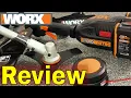WORX WG186E Grass Trimmer With Brush Cutter Blade Review Demo