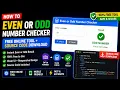 Even or Odd Number Checker Free Online Tool Source Code Download