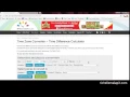 How to use Timeanddate com to convert one time zone to another