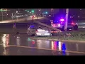 Vehicle crushed by utility pole in early morning crash in west Toledo
