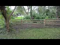 UPDATE DIY Landscape timber fence 2 years later
