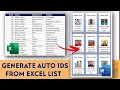 Generating Auto Employee ID Card From Excel Master List Word Excel MS Word Mail Merge