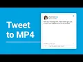 Download Lagu Tweet to MP4 Video Template (Editable)