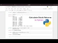 How to Calculate Stock Returns in Python