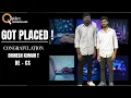 We are proud to announce that our student has successfully got placed in an IT company