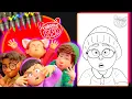 Coloring Mei Lee Disney Pixar Turning Red Disney coloring pages