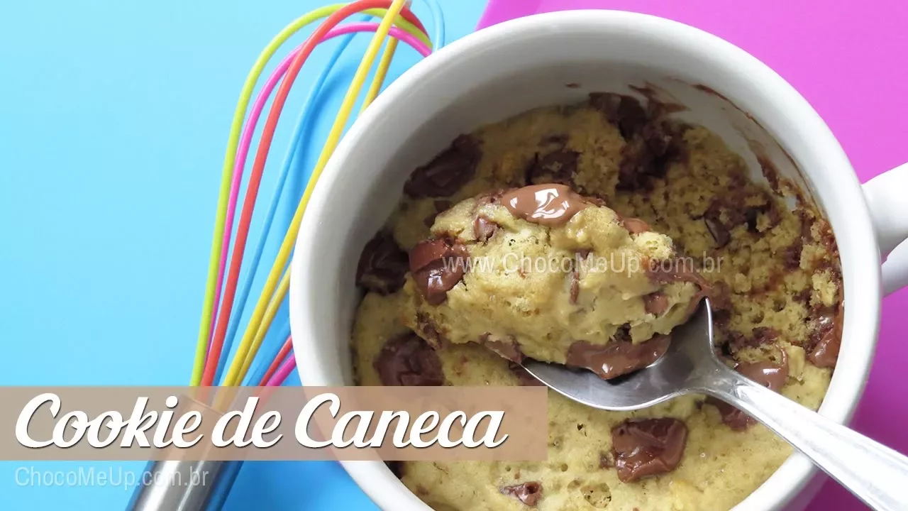 RECEITA DE BOLO COOKIE DE CANECA CHOCO ME UP!