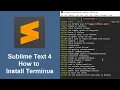How to Install and Use Terminus in Sublime Text 4
