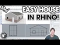 How to MODEL A HOUSE in Rhino - Beginner Tutorial