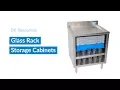 BK Resources Glass Rack Storage Cabinets - BKUBGC