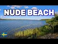 NUDE Beach Cold Sea Swim