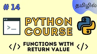 Functions with return value - Python Complete Course Tamil Productivv Academy