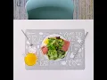 Black and white placemat