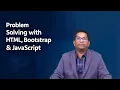 Problem Solving HTML Bootstrap Javascript by Dr A Krishna Chaitanya