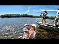 Crystal and Baby Beau s first Back Country Fishing Trip Catch Clean Cook