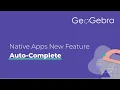 Auto-Complete Feature for Native Apps