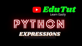 Expressions Python Programming Language EduTut Learn Easily in Tamil