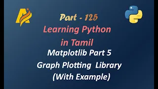 Python Programming in Tamil Matplotlib Visualization Library Part 5 Graph plotting Library