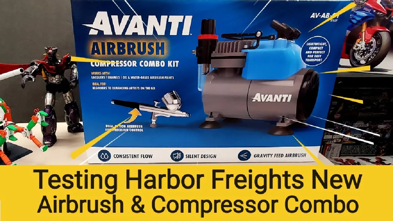 Test & Review Of Harbor Freight's New Airbrush And Compressor Combo - Is It Worth It ?