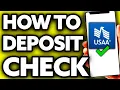 How To Deposit a Check on USAA App Very EASY