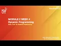 Module 2-4 Dynamic Programming - Knapsack problem